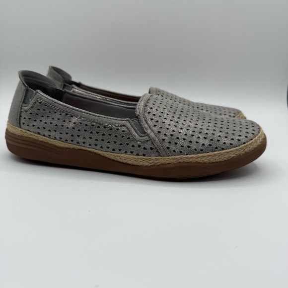 Clark’s Elaina Gray Espadrille Slip-On Shoes Size 10M - Picture 1 of 16